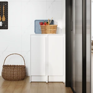 24" Freestanding Bathroom Storage Cabinet, Soft Close Doors, Glossy White, Plywood, KD-Packing, 12" x2 Combination (Suitable For Bathroom, Kitchen, Study Room, Bedroom, Etc) 24" Freestanding Bathroom Storage Cabinet, Soft Close Doors, Glossy White, Plywood, KD-Packing, 12" x2 Combination (Suitable For Bathroom, Kitchen, Study Room, Bedroom, Etc)