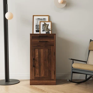 brown walnut color modular wine bar cabinet Buffet Cabinet  for Dining Room