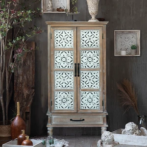 55.12'' Tall Tower Storage Cabinet - Rustic Wood Sideboard Pantry Cabinet - Versatile Buffet Cabinet with Storage for Home Decor and Organization chic cabinet with two doors and a drawer 55.12'' Tall Tower Storage Cabinet - Rustic Wood Sideboard Pantry Cabinet - Versatile Buffet Cabinet with Storage for Home Decor and Organization chic cabinet with two doors and a drawer