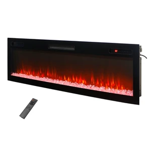 62 " Recessed and Wall Mounted Electric Fireplace, Low Noise, Remote Control with Timer, Touch Screen, Adjustable Flame Color and Speed, 750-1500W 62 " Recessed and Wall Mounted Electric Fireplace, Low Noise, Remote Control with Timer, Touch Screen, Adjustable Flame Color and Speed, 750-1500W