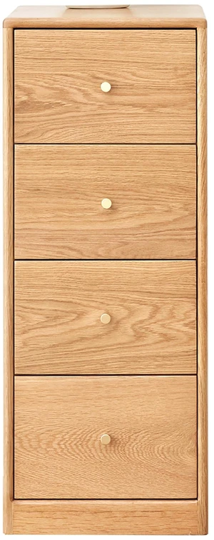 Solid Oak Bedside Table Storage Cabinet for Living Room - Free-Standing Corner Cabinets Storage Table-Four Drawers Solid Oak Bedside Table Storage Cabinet for Living Room - Free-Standing Corner Cabinets Storage Table-Four Drawers