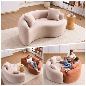 Old Sku: W2231P329716 S-Curved Chenille Sectional Sofa: Dual-Depth (21.3" & 26.8"), Beige, No Assembly, Compact for Small Spaces, 400 lbs, 66.9" L Old Sku: W2231P329716 S-Curved Chenille Sectional Sofa: Dual-Depth (21.3" & 26.8"), Beige, No Assembly, Compact for Small Spaces, 400 lbs, 66.9" L