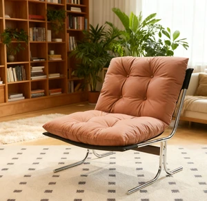 Leather Armchair, Modern Accent Chair High Back, Living Room Chairs with Metal Legs and Soft Padded, Sofa Chairs for Home Office,Bedroom,Dining Room (Brown-1pc) Leather Armchair, Modern Accent Chair High Back, Living Room Chairs with Metal Legs and Soft Padded, Sofa Chairs for Home Office,Bedroom,Dining Room (Brown-1pc)