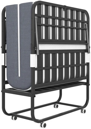 75" x 38" Inch Extra Long Folding Bed for Tall People, Heavy-Duty 450lbs Capacity Rollaway Guest Bed with 5" Memory Foam Mattress, Portable Space Saving Twin Size Bed 75" x 38" Inch Extra Long Folding Bed for Tall People, Heavy-Duty 450lbs Capacity Rollaway Guest Bed with 5" Memory Foam Mattress, Portable Space Saving Twin Size Bed