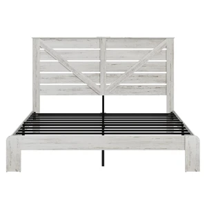 King Bed Frame Headboard , Wood Platform Bed Frame , Noise Free,No Box Spring Needed and Easy Assembly Tool,Large Under Bed Storage,White King Bed Frame Headboard , Wood Platform Bed Frame , Noise Free,No Box Spring Needed and Easy Assembly Tool,Large Under Bed Storage,White