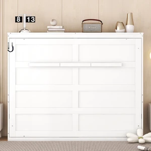 Full Size Murphy Bed Wall Bed,White Full Size Murphy Bed Wall Bed,White