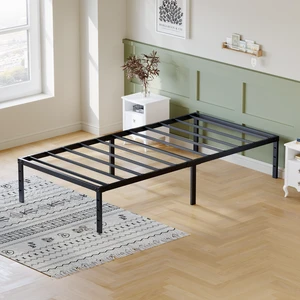 Metal Bed Frame,Size Bed Frame with Storage Space,Heavy Duty Sturdy Mattress Foundation,Easy Assembly, Black Metal Bed Frame,Size Bed Frame with Storage Space,Heavy Duty Sturdy Mattress Foundation,Easy Assembly, Black