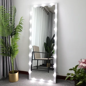 Hollywood Full Length Mirror with Lights Full Body Vanity Mirror with 3 Color Modes Lighted Standing Floor Mirror for Dressing Room Bedroom Wall Mounted Touch Control Silver 63"x24" Hollywood Full Length Mirror with Lights Full Body Vanity Mirror with 3 Color Modes Lighted Standing Floor Mirror for Dressing Room Bedroom Wall Mounted Touch Control Silver 63"x24"
