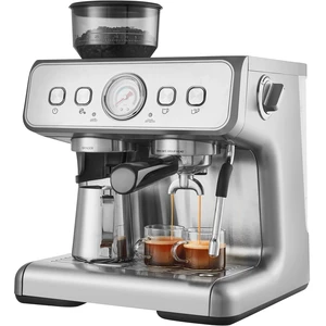 Espresso Machine with Grinder, 15 Bar Semi-Automatic Espresso Coffee Maker with Milk Frother Steam Wand, Removable Water Tank & Pressure Gauge for Cappuccino, Latte, Machiato, PID Control System Espresso Machine with Grinder, 15 Bar Semi-Automatic Espresso Coffee Maker with Milk Frother Steam Wand, Removable Water Tank & Pressure Gauge for Cappuccino, Latte, Machiato, PID Control System