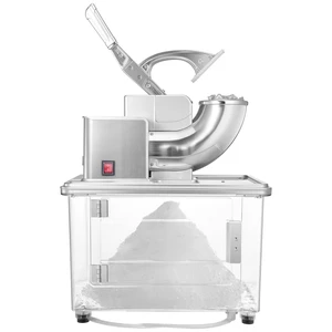 Commercial Ice Crusher 661LBS/H, 350W Electric Snow Cone Machine with 4 Blades, 2000RPM Stainless Steel Shaved Ice Machine with 11 Gal Crushed-Ice Box, for Family Restaurants Bars, Silver Commercial Ice Crusher 661LBS/H, 350W Electric Snow Cone Machine with 4 Blades, 2000RPM Stainless Steel Shaved Ice Machine with 11 Gal Crushed-Ice Box, for Family Restaurants Bars, Silver