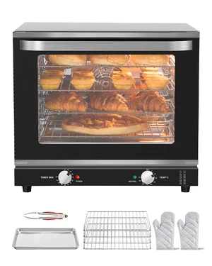 Commercial Countertop Oven, 66L 4-Tier Toaster Ovens with Tempered Glass Door, Wire Racks & Tray, 2800W Stainless Steel Baking Ovens for Restaurant Bakery (AC208~240V,60Hz, 6-20P Plug & Output) Commercial Countertop Oven, 66L 4-Tier Toaster Ovens with Tempered Glass Door, Wire Racks & Tray, 2800W Stainless Steel Baking Ovens for Restaurant Bakery (AC208~240V,60Hz, 6-20P Plug & Output)