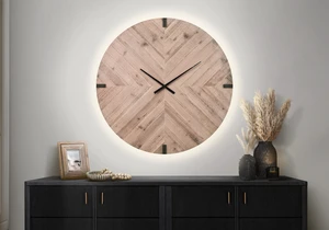 Clocks, 30" Round, Large Oversized, Wall Clock, Brown, Contemporary, Modern Clocks, 30" Round, Large Oversized, Wall Clock, Brown, Contemporary, Modern