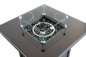 25" H x 30" W Steel Outdoor Fire Pit Table with Lid 25" H x 30" W Steel Outdoor Fire Pit Table with Lid