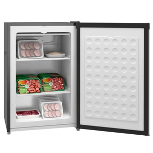 HOMCOM Upright Freezer, 3.0 Cubic Feet Compact Mini Freezer with Reversible Single Door and Adjustable Thermostat, Small freezer for Home, Dorm, Apartment, Home Office, Silver HOMCOM Upright Freezer, 3.0 Cubic Feet Compact Mini Freezer with Reversible Single Door and Adjustable Thermostat, Small freezer for Home, Dorm, Apartment, Home Office, Silver