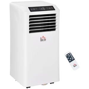 HOMCOM 8000 BTU Mobile Portable Air Conditioner with Cooling, Dehumidifier, Ventilating, Remote Control, 24-Hour Timer, Portable AC Unit for Bedroom, Living Room, Home Office, White HOMCOM 8000 BTU Mobile Portable Air Conditioner with Cooling, Dehumidifier, Ventilating, Remote Control, 24-Hour Timer, Portable AC Unit for Bedroom, Living Room, Home Office, White