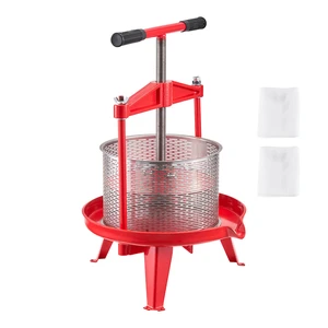 2.38 Gal/9L Fruit Wine Press, Stainless Steel Basket with Cross-beam and Triangular Structure, Manual Juice Maker, Cider Apple Grape Tincture Making Press with T-Handle for Kitchen Home 2.38 Gal/9L Fruit Wine Press, Stainless Steel Basket with Cross-beam and Triangular Structure, Manual Juice Maker, Cider Apple Grape Tincture Making Press with T-Handle for Kitchen Home