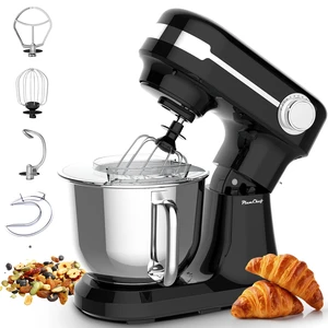 Plum Chef 5.5QT Electric Stand Mixer, 12-Speed Tilt-Head Food Mixer, Dough Mixer with Dishwasher Safe Stainless Steel Bowl, Dough Hook, Flat Beater, Whisk, Splash Guard, Black Plum Chef 5.5QT Electric Stand Mixer, 12-Speed Tilt-Head Food Mixer, Dough Mixer with Dishwasher Safe Stainless Steel Bowl, Dough Hook, Flat Beater, Whisk, Splash Guard, Black