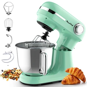 5.5QT/4.5QT Dual Bowls Electric Stand Mixer, 12-Speed Tilt-Head Food Mixer, 350W Dough Mixer with Dishwasher Safe Stainless Steel Bowls, Dough Hook, Flat Beater, Whisk, Splash Guard, Mint Green 5.5QT/4.5QT Dual Bowls Electric Stand Mixer, 12-Speed Tilt-Head Food Mixer, 350W Dough Mixer with Dishwasher Safe Stainless Steel Bowls, Dough Hook, Flat Beater, Whisk, Splash Guard, Mint Green