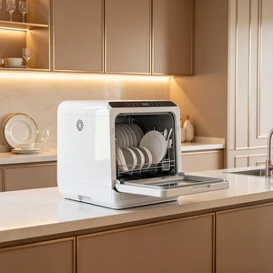 Portable Countertop Mini Dishwasher, 1.6 Gal Water Tank, 5 Wash Programs, Air-Dry Function Portable Countertop Mini Dishwasher, 1.6 Gal Water Tank, 5 Wash Programs, Air-Dry Function