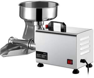 110V Electric Tomato Strainer 370W Commercial Grade Tomato Milling Machine Stainless Steel Tomato Press and Strainer 90-160 Kg/H Pure Copper Motor Food Strainer and Sauce Maker 110V Electric Tomato Strainer 370W Commercial Grade Tomato Milling Machine Stainless Steel Tomato Press and Strainer 90-160 Kg/H Pure Copper Motor Food Strainer and Sauce Maker