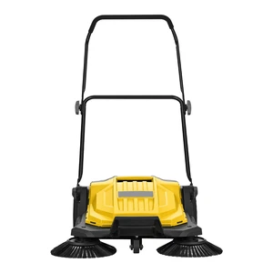 Walk-Behind Hand Push Floor Sweeper, Manual Floor Sweeper Non-Electric with 25.6" Sweeping Width, 5 Gallons Waste Container & Adjustable Folding Handle for Yards Walkways Patios Garages - Yellow Walk-Behind Hand Push Floor Sweeper, Manual Floor Sweeper Non-Electric with 25.6" Sweeping Width, 5 Gallons Waste Container & Adjustable Folding Handle for Yards Walkways Patios Garages - Yellow