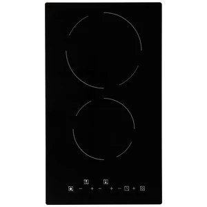 Built in Electric Stove Top, 20 x 11.6 inch 2 Burners, 240V Glass Radiant Cooktop with Sensor Touch Control, Timer & Child Lock Included, 9 Power Levels for Simmer Steam Slow Cook Fry