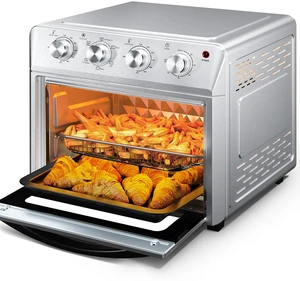 Plum Chef Air Fryer Oven 27.5QT, 6-in-1 Countertop Oven, Air Fry, Bake, Broil, Toast, Warm, Dehydrate, 4 Knob Control, 1600W, Family Size, Silver Plum Chef Air Fryer Oven 27.5QT, 6-in-1 Countertop Oven, Air Fry, Bake, Broil, Toast, Warm, Dehydrate, 4 Knob Control, 1600W, Family Size, Silver