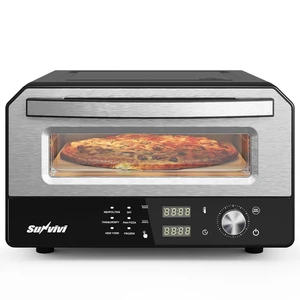 Pizza Oven Indoor Outdoor: Heats up to 750, Up to 12" Electric Countertop Pizza Maker with 6 Presets, Control Knob, Portable Pizza Cooker Warmer for Home, Camping, Pizza Stone, Pizza Peel Pizza Oven Indoor Outdoor: Heats up to 750, Up to 12" Electric Countertop Pizza Maker with 6 Presets, Control Knob, Portable Pizza Cooker Warmer for Home, Camping, Pizza Stone, Pizza Peel