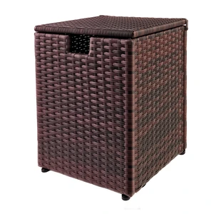 Woven Rattan Surface Propane Tank Cover - Brown Woven Rattan Surface Propane Tank Cover - Brown