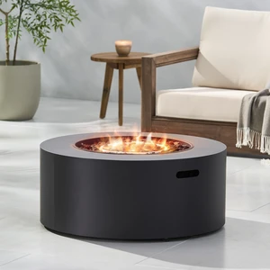 32" Patio 40,000 BTU Round Iron Propane Fire Pit, Dark Grey (Tank Cover not Included) 32" Patio 40,000 BTU Round Iron Propane Fire Pit, Dark Grey (Tank Cover not Included)