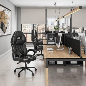 High Back Executive Sport Race Office Chair, Black High Back Executive Sport Race Office Chair, Black