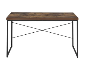 Industrial Style 1pc Writing Desk Wooden Weathered Oak Finish Black Metal Frame Laptop Table Home Office Furniture Industrial Style 1pc Writing Desk Wooden Weathered Oak Finish Black Metal Frame Laptop Table Home Office Furniture