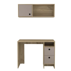 Office Set Budest, Office, Light Oak / Taupe Office Set Budest, Office, Light Oak / Taupe
