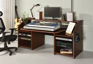 Cherry Music Desk with Earphone Rack Cherry Music Desk with Earphone Rack