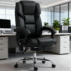 Office Chair with Massage & Reclining Footrest Unmatched Comfort for All-Day Work & Leisure Office Chair with Massage & Reclining Footrest Unmatched Comfort for All-Day Work & Leisure