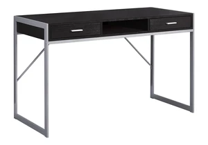 Computer Desk, Home Office, Laptop, Storage Drawers, 48"l, Work, Brown Laminate, Grey Metal, Contemporary, Modern Computer Desk, Home Office, Laptop, Storage Drawers, 48"l, Work, Brown Laminate, Grey Metal, Contemporary, Modern