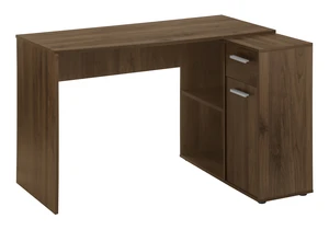 Computer Desk, Home Office, Corner, Storage Drawers, 46"l, L Shape, Work, Laptop, Walnut Laminate, Contemporary, Modern Computer Desk, Home Office, Corner, Storage Drawers, 46"l, L Shape, Work, Laptop, Walnut Laminate, Contemporary, Modern