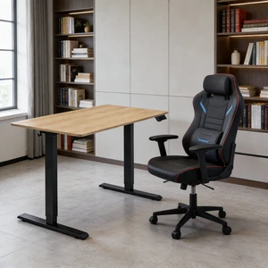 Electric Standing Desk, Adjustable Height Stand up Desk, 24x48 Inches Sit Stand Home Office Desk,Frame/Mahogany Top,Natural Wood Electric Standing Desk, Adjustable Height Stand up Desk, 24x48 Inches Sit Stand Home Office Desk,Frame/Mahogany Top,Natural Wood