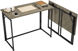 Techni Mobili Space Saving Folding Desk - Grey Techni Mobili Space Saving Folding Desk - Grey