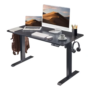 Electric Standing Desk, Adjustable Height Stand up Desk, 24x48 Inches Sit Stand Home Office Desk,Black Frame/Black Top Electric Standing Desk, Adjustable Height Stand up Desk, 24x48 Inches Sit Stand Home Office Desk,Black Frame/Black Top