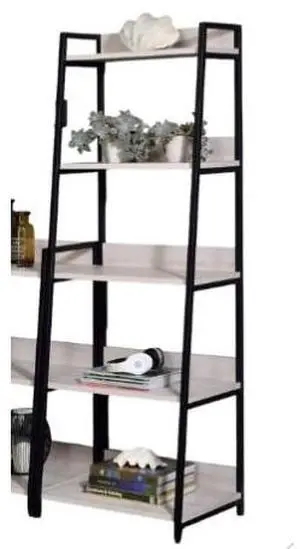 Wendral Natural & Black Finish 16"W Bookshelf