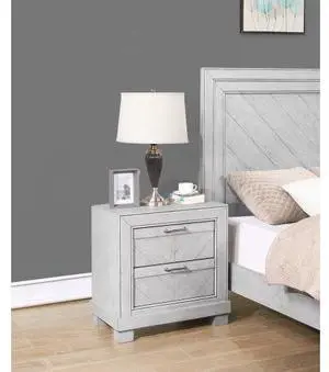 Montana - Nightstand - Pearl Silver Montana - Nightstand - Pearl Silver