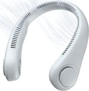 Gemdeck Portable Neck Fan, 3000 mAh Hands Free Bladeless Fan,Wearable Personal Fan 3 Speeds
