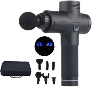 Gemdeck Massage Gun,30 Speeds Professional Deep Tissue Massager Gun for Pain Relief,Super Quiet Percussion Muscle Massager Gun for Athletes Black