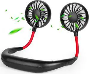 Gemdeck Neck Fan Portable Personal Hand Mini Lazy person USB Neck Fan 360 Degree Rotation Cooling Handheld Wearable Suitable Fan Gemdeck Neck Fan Portable Personal Hand Mini Lazy person USB Neck Fan 360 Degree Rotation Cooling Handheld Wearable Suitable Fan