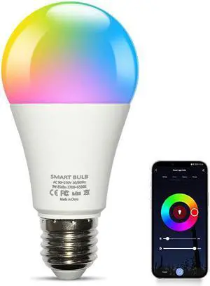 Gemdeck Bombillas inteligentes, compatibles con Alexa no requiere concentrador solo 2.4 GHz