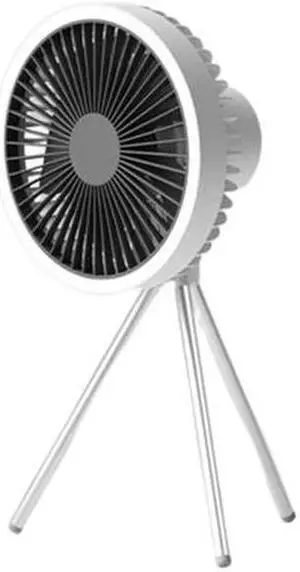 Gemdeck Portable Rechargeable Tripod Fan, Battery Operated Fan with Tent Hook