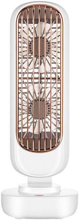 Gemdeck Small Tower Fan Portable Fan for Bedroom Home Office Desk White