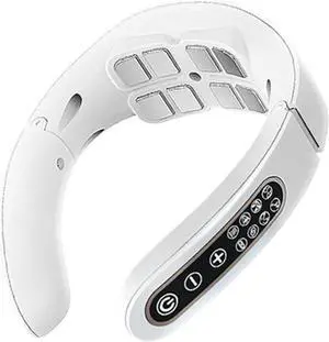 Gemdeck Electric Pulse Neck Massager for Pain Relief, Intelligent Neck Massager with Heat