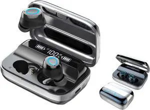 Gemdeck Wireless Earbuds, Bluetooth 5.1 Earbuds Bluetooth Headphones HD Stereo Noise Cancelling Wireless Earphones in Ear with Mic, USB-C Charging Case, IP6 Waterproof Headset for Sports